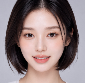 콧대의 길이가 짧은 유형